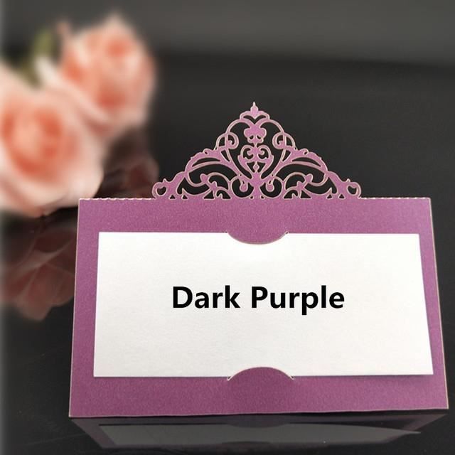 FRUHLING 60 Pièces Marque Place Mariage Cartons Placement Blancs Porte