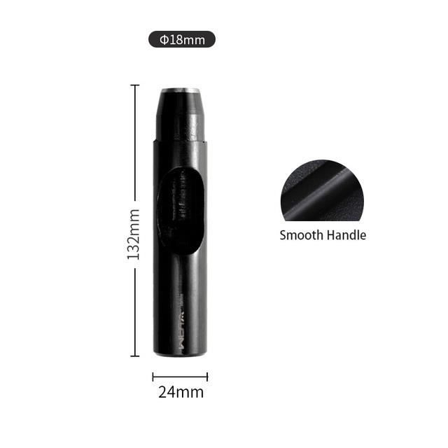 QUARKZMAN Poinçon Rond 10 Mm En Acier Carbone - Outil Découpe Cuir Ceintures Et Artisanat DIY