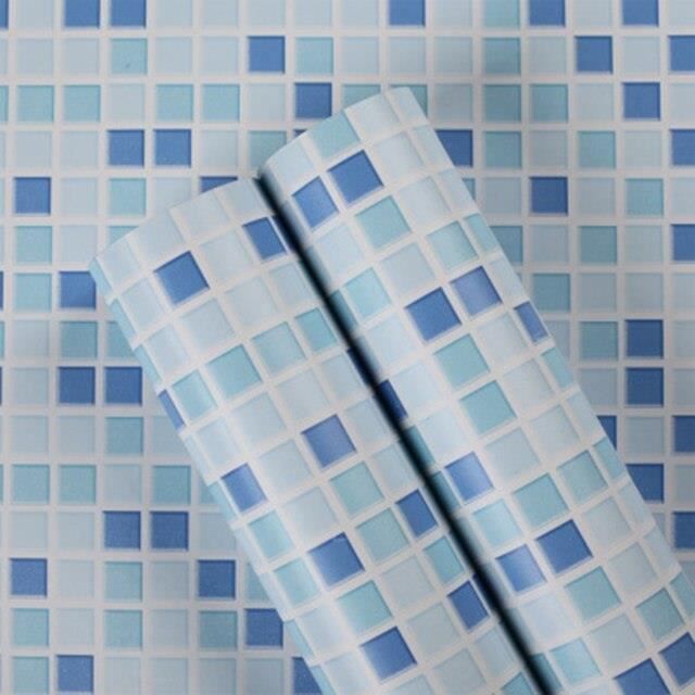 Autocollant Carrelage Mosaïque 18PCS 20x20cm - Adhésif Imperméable Pour Cuisine/Salle De Bain - PVC