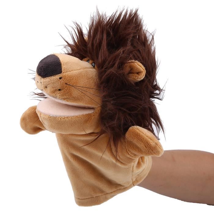 Lion Jouets En Peluche Poupee A Main Pour Enfant Bebe Cdiscount Jeux Jouets