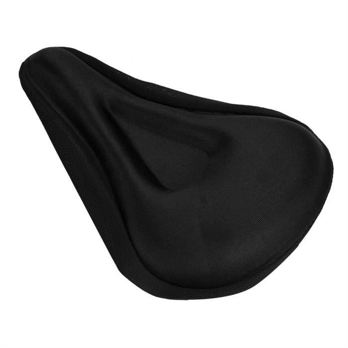 Coussin de siège de vélo – Housse de siège de vélo rembourrée en gel confortable pour homme et femme – Selle de vélo souple compatible avec le vélo stationnaire d'exercice, pour le