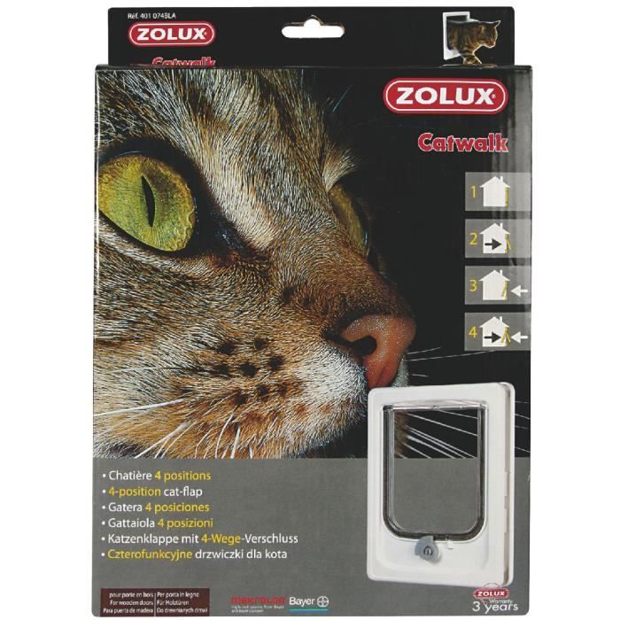 Chatiere 4 Positions Zolux Dimensions 0 X 35 X 250 Mm Cdiscount Animalerie