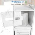 Meuble Colonne Salle De Bain En Bois Design Blanc Meublestissus