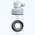 Adaptateur de tuyau de piscine A, Adaptateur de tuyau de piscine, 38 mm et 32 mm de diamètre,Adaptateur A pour piscine Intex (4PCS)-1