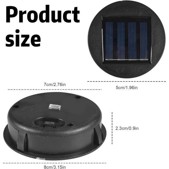 2 Lampes Solaires De Remplacement - Éclairage Jardin Extérieur - Autonome, étanche IP44 - Déco Patio