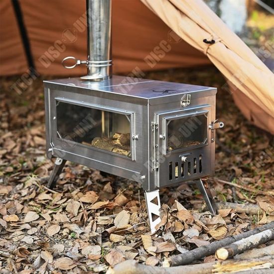 Poêle à bois portable extérieur Pliant Cuisine Pique-nique Camping
