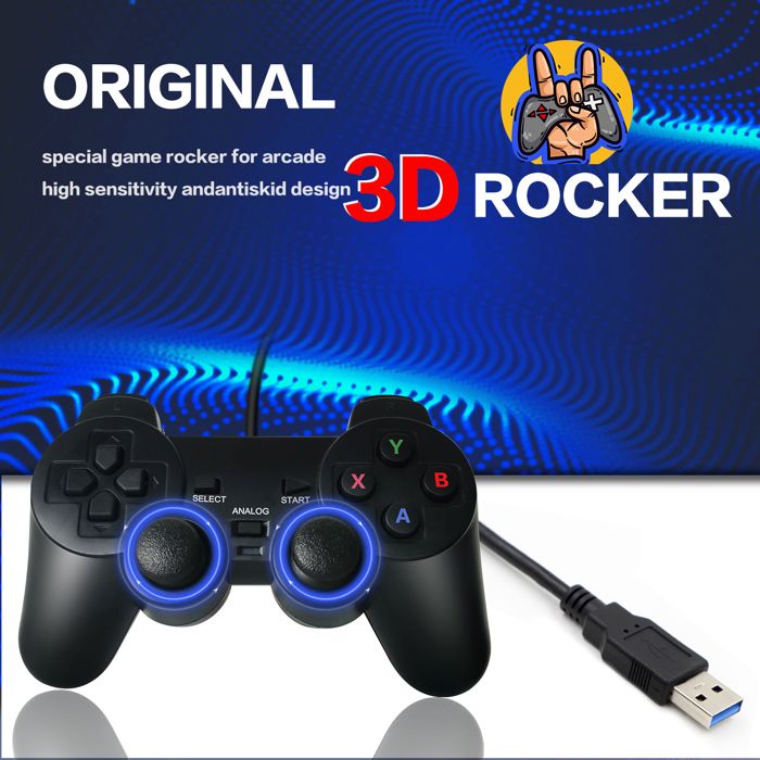 XIXIMENG Super Console 4K – 50 000+ Jeux Rétro, 50+ émulateurs, 2 Manettes Sans Fil, S905X, Plug And Play Sur TV