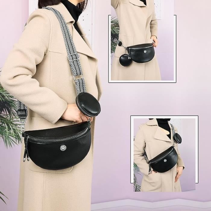 Sac Banane Femme avec Fente pour Carte de cr dit et bandouli re