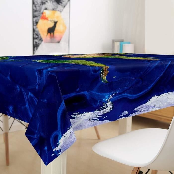 Imperméable Nappe Rectangulaires Nappe De Table, Impression De Monde ...