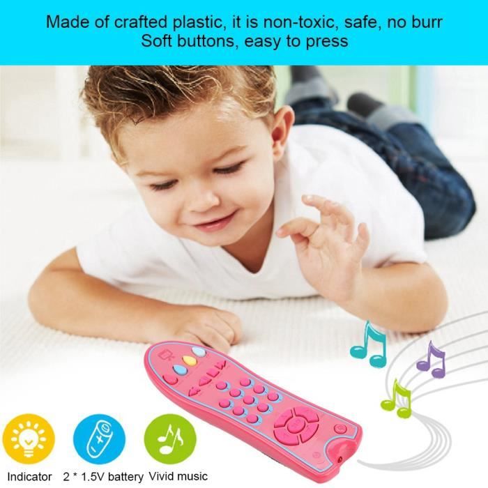 Jouet Musical avec télécommande TV, avec lumière et son, trois Modes de  langue: anglais, espagnol, français, jouets éducatifs pour bébés -  AliExpress