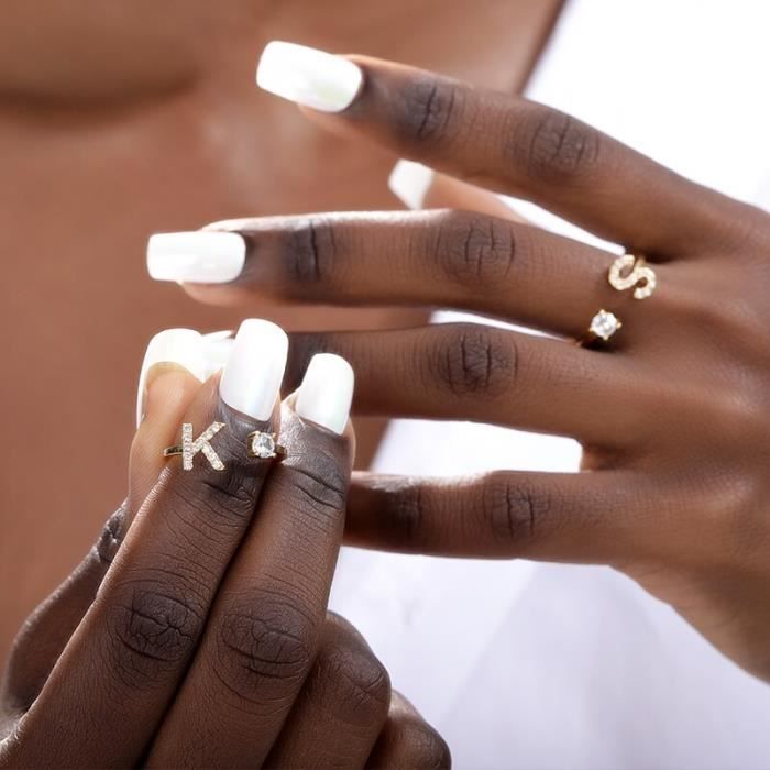 Bague discount initiale femme