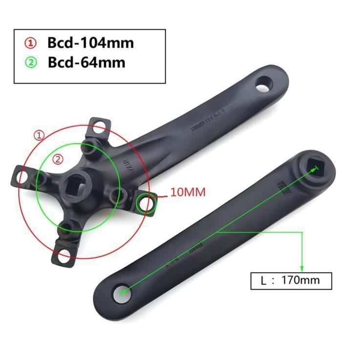Bras De Manivelle Campagnolo Record – 170mm, 135 BCD, Avec Boulons De Plateau