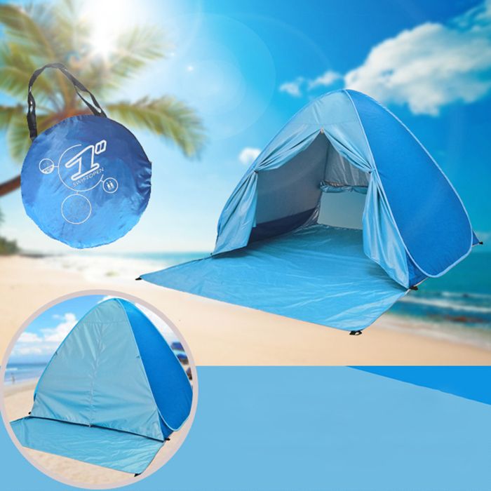 TD® Tente de plage escamotable Protection UV 4 ou 5 personnes Tente de  plage portable extérieure auvent automatique - Cdiscount Sport