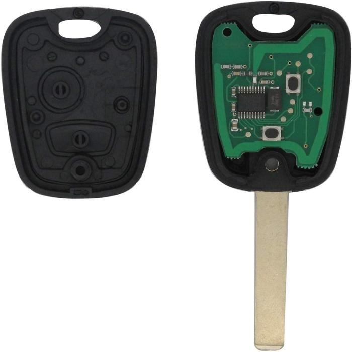 Clé Complète Télécommande 4 Boutons Pour Citroën C8 Peugeot 807 1007 - Programmable CE0523 433 MHz