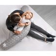 Amilian coussin d'allaitement, coussin de positionnement latéral, idéal pour la grossesse et les petits bébés, Étoile grise Étoile-2