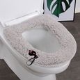 Abattant Wc,Hiver chaud siège de toilette couverture dessin animé chat doux corail tapis de toilette accessoires de - Type green #B-2