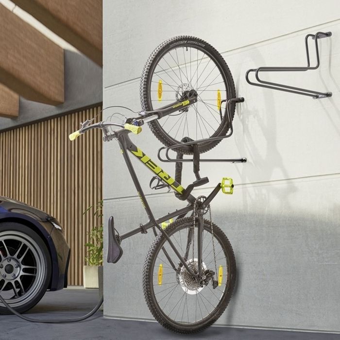 Support Mural Pour Vélo - Fixation Par La Roue - Jusqu'à 6 Vélos - Neuf