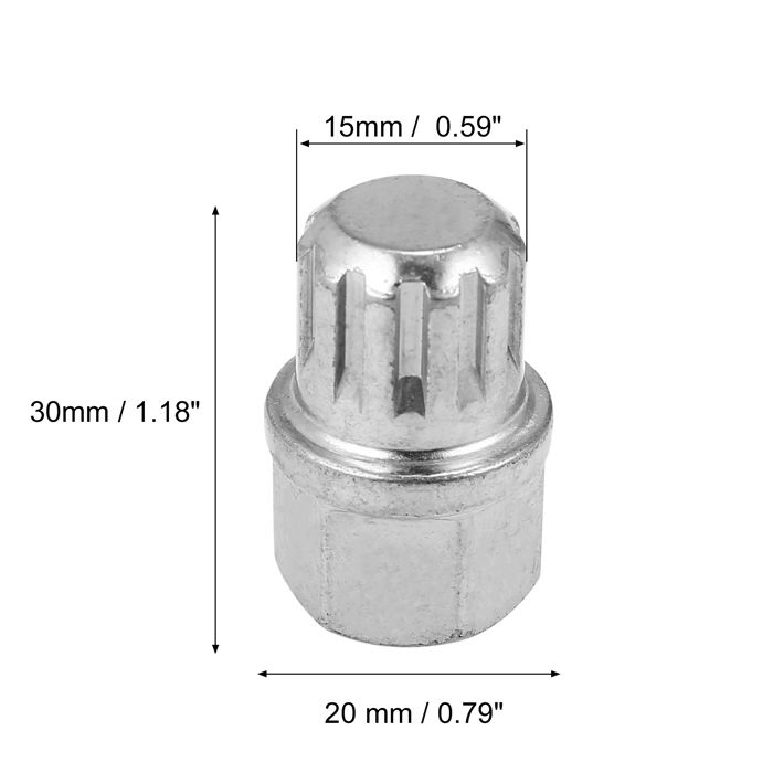 Clé Antivol Roue 542 - Adaptateur écrous Antivol Jante - Pour Seat Leon, Alhambra, Altea, Etc.