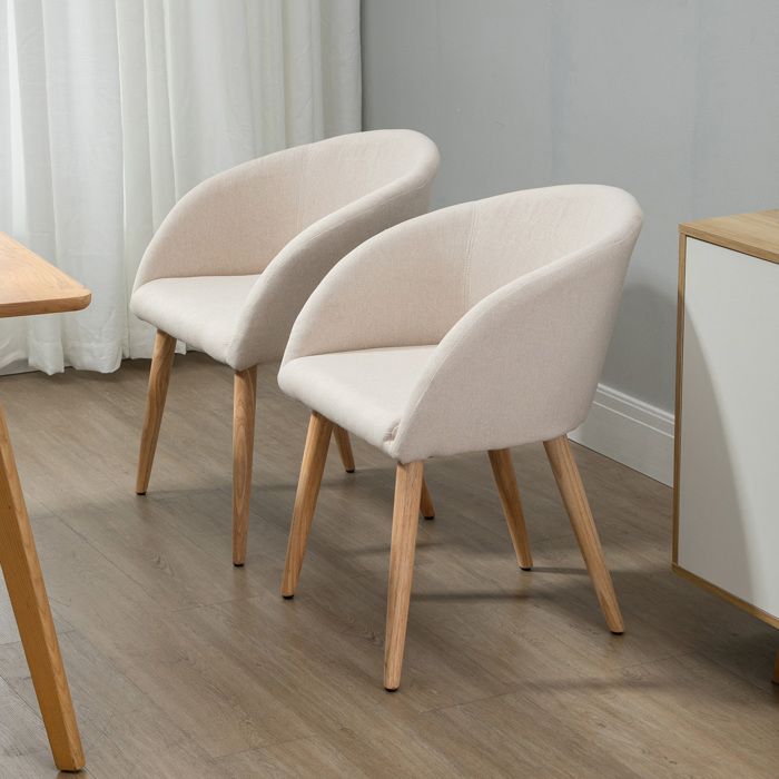 Chaise Salle à Manger Roxanne Chêne - 79,5x45x55cm - Charge 110kg - AC Design