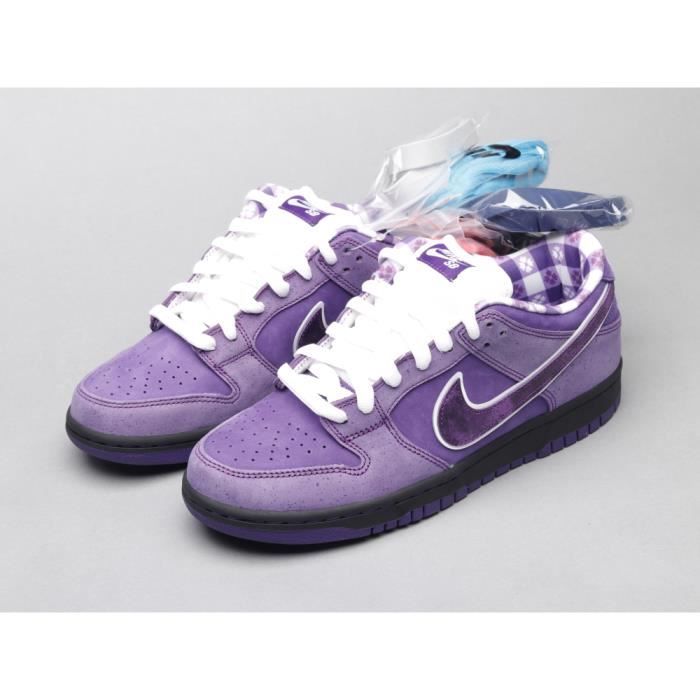 Baskets Concepts x Nike SB Dunk Low pro og QS Purple Lobster Violet Homme Lacets Achat Vente Baskets Concepts x Nike SB Dunk Low pro og QS