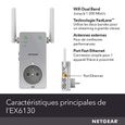 NETGEAR EX6130-100FRS Répéteur Wifi puissant sans fil, Amplificateur Wifi, wifi extender , wifi booster,   AC1200, Transformez les Z-3