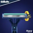 3x10 Rasoirs Jetables Gillette Blue II Plus Slalom-3