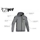 JET Blouson Veste Moto Homme a Capuche Soft Shell blinde Gris Cdiscount Auto
