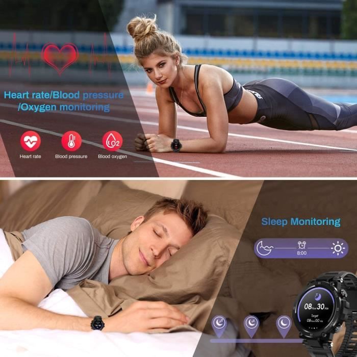Montre Connect e Avec Tensiometre Oxymetre Cardiofrequencem tre