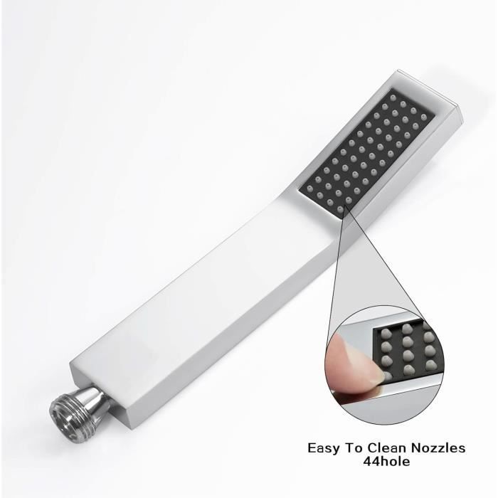 Pommeau De Douche Economie Anti Calcaire Carré Avec 67 Buses Facile À