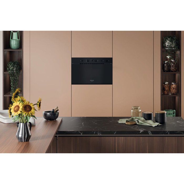 Micro-ondes encastrable - HOTPOINT - HAMK11B - Noir - 22 L - 59,5 x 32 ...