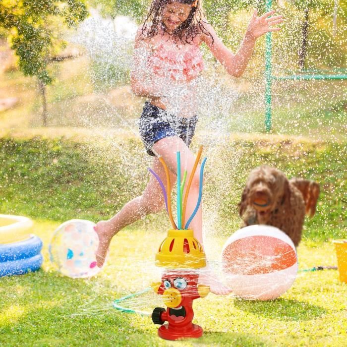 Arroseur Dansant Pour Enfants – 8 Tubes Et 4 Buses, Jeu D'Eau Extérieur