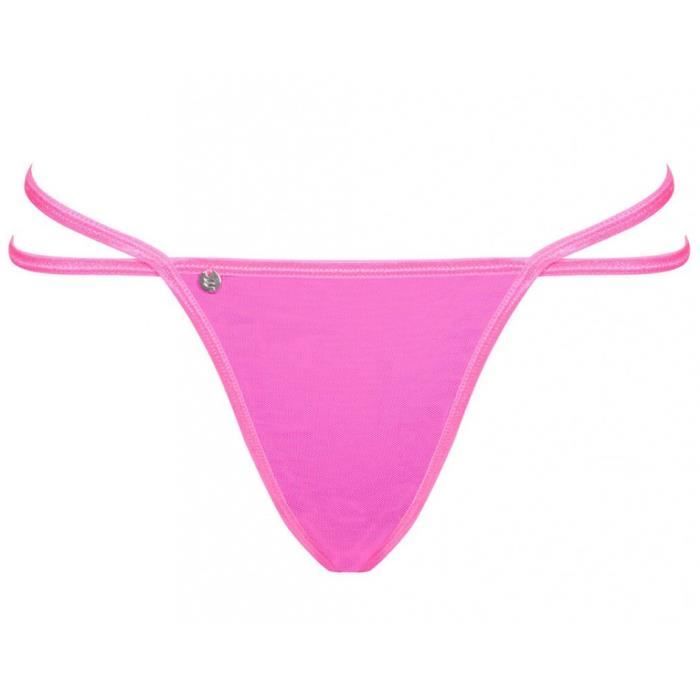 String Rose Fluo Chainty L XL Femme