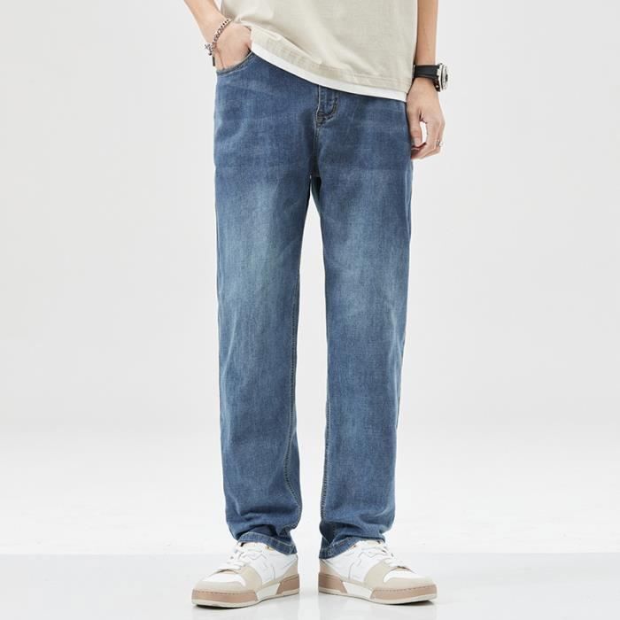 Pantalon Homme Style Jean Extensible - Taille L, Jamais Porté, Coupé Flare, Acheté En Europe