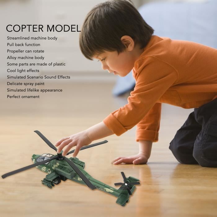 Maquette plastique d'hélicoptère MH-6 Little Bird avec figurines 1:35