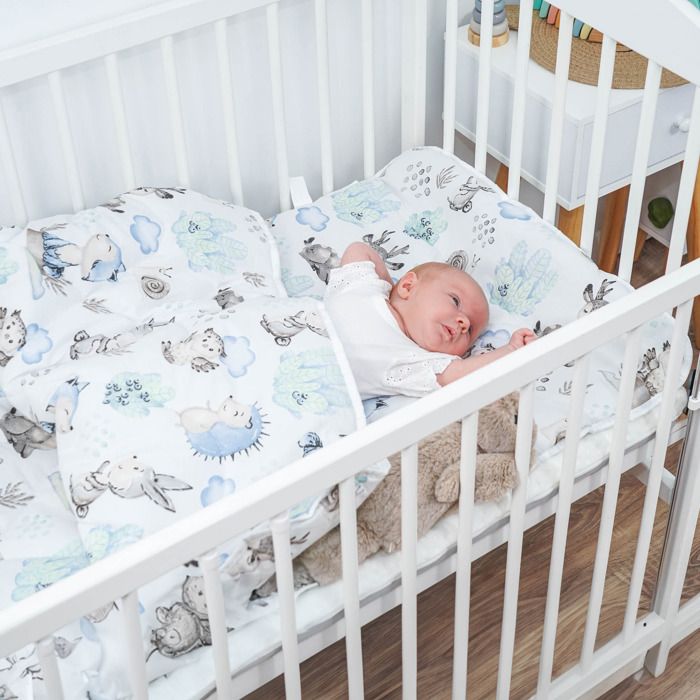 Parure de lit bebe 100 x 135 cm avec oreiller couette enfant avec oreiller Couette maternelle avec housse coton herisson Cdiscount Puericulture Eveil bebe