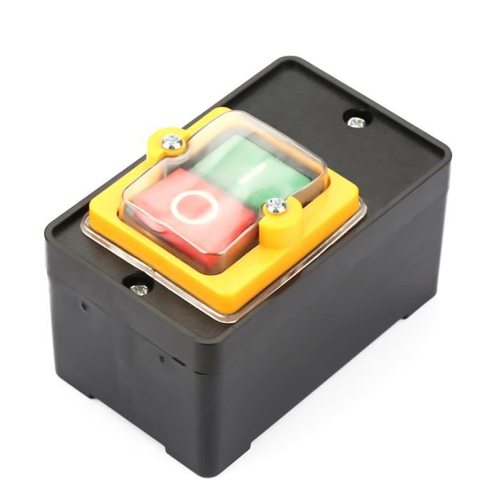 Interrupteur à Bouton-poussoir Magnétique étanche KJD17 - 5 Broches, 220-240V, IP55 Pour Sécurité Machines