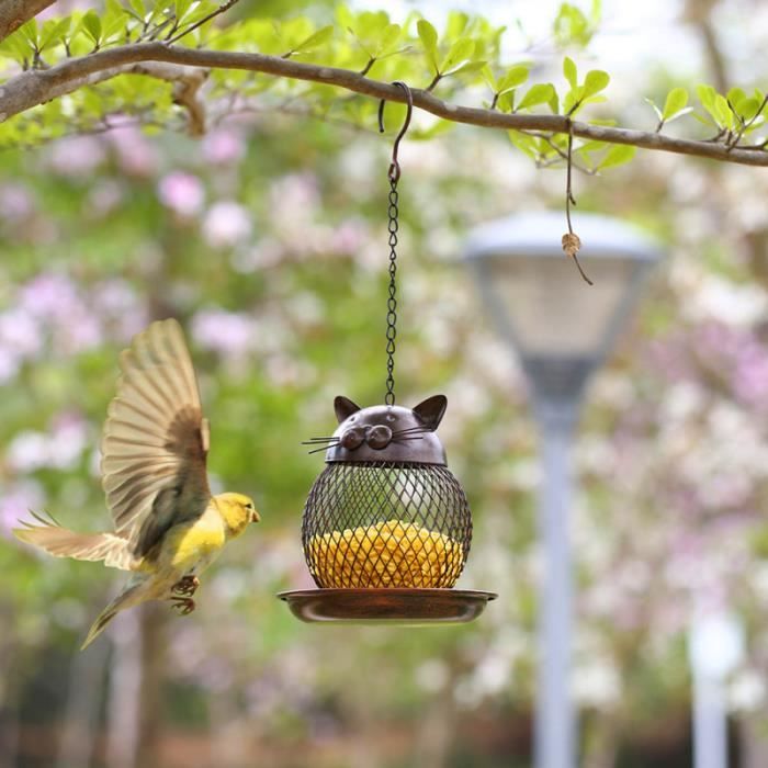 PawHut Mangeoire à oiseaux station d'alimentation décorative pour