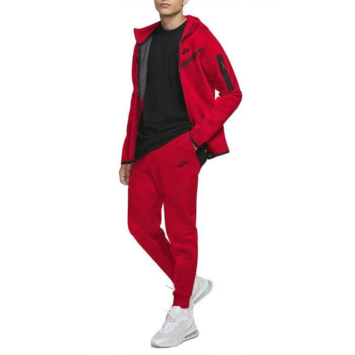 Pantalon Ensemble Nike Tech Fleece Rouge Nike Tech Fleece