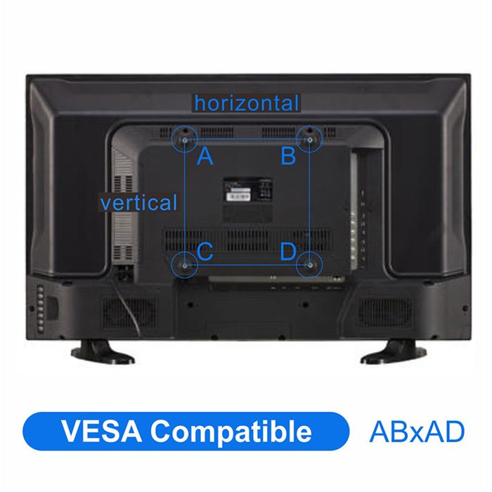 Support mural TV inclinable et orientable avec bras rotatif pour TV LED LG 24TQ520S 24 VESA 75X75mm Noir-Juanio - TV Son Photo