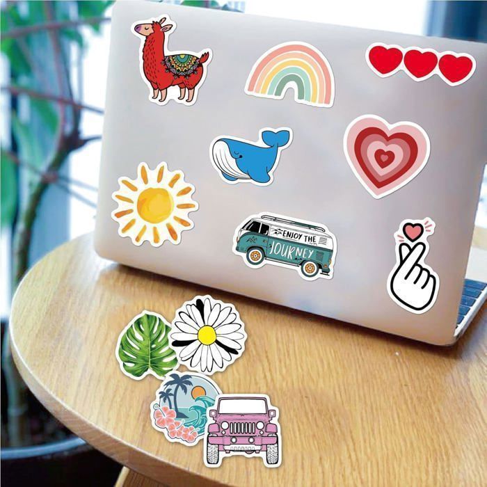 Sticker Avec 100 Pièces Stickers Scrapbook,Autocollant Aesthetic Vsco Stickers ...
