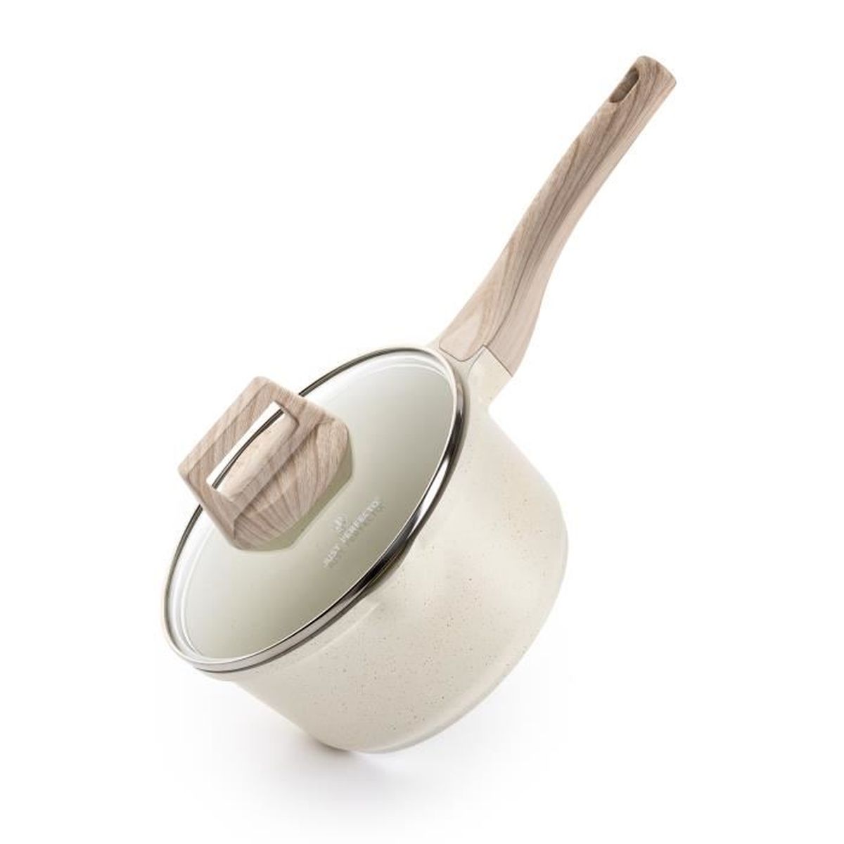 JUST PERFECTO Mini Casserole induction 18 cm Petite casserole avec bec verseur Casserole à