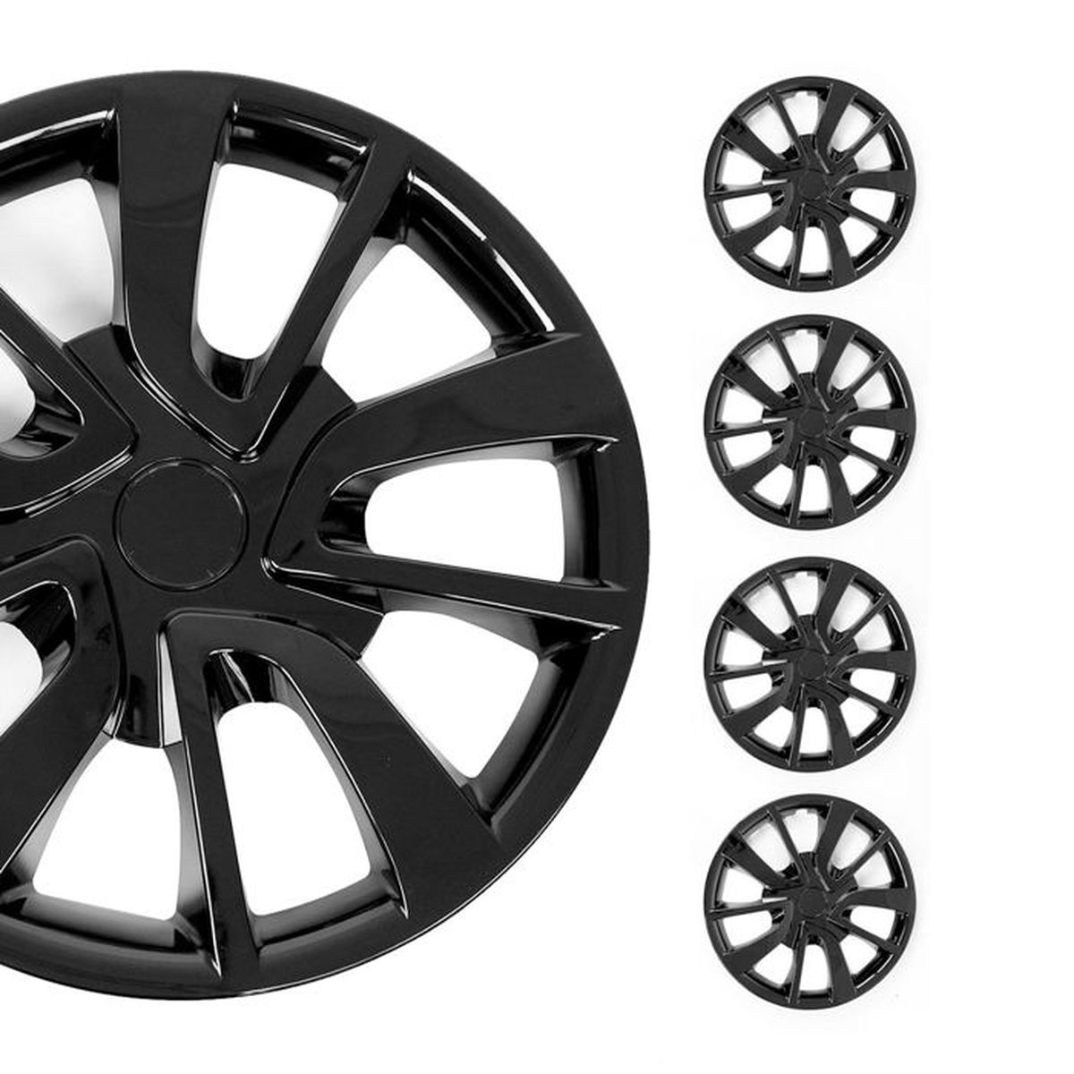 Enjoliveurs de roues ACTION noir-graphite 15  lot de 4 pièces - Cdiscount  Auto