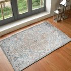 SURYA Tapis de Salon à Poils Courts Doux Vintage Oriental LOU 60x90cm Multicolore/Corail