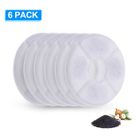 AS ANSELF 6 Pcs Filtre rond pour fontaine automatique pour chat et chien à petite fleur (4 pièces de charbon de bois)