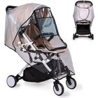 BRAND Habillage Pluie Universel Poussette Transparente Housse de Pluie Étanche et Durable, Protection Pluie et Vent