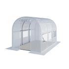 Serre tunnel - TOOLPORT - 2x3m - Bâche PE 180g/m² - Construction robuste - Protection contre le vent