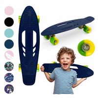 QKIDS GALAXY Skateboard – Roues en polyuréthane 6 cm – ABEC-7 – De 3 ans à 50 kg - blue marine