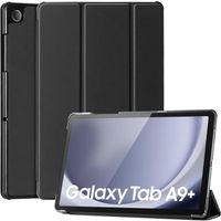 Coque pour Samsung Galaxy Tab A9+ - A9 Plus (pas pour A9), Protection Antichoc Support Veille-Réveil - Noir