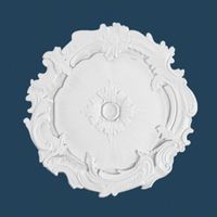 Rosace classique Marbet R-7 | Ø 40 cm | polystyrène léger blanc