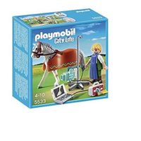 Playmobil -   - A1502721 - Jeu De Construction - Vétérinaire Avec Cheval